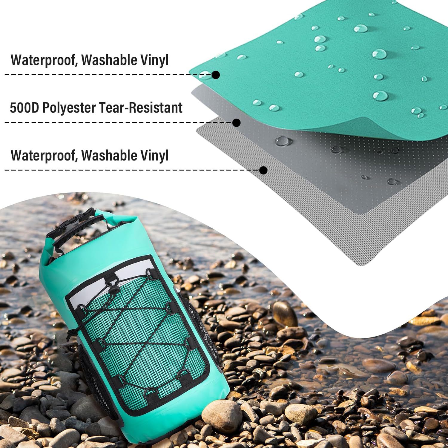 25L waterdichte rugzak Zwemmen - Dry Bag Roll Top recensie en prijs